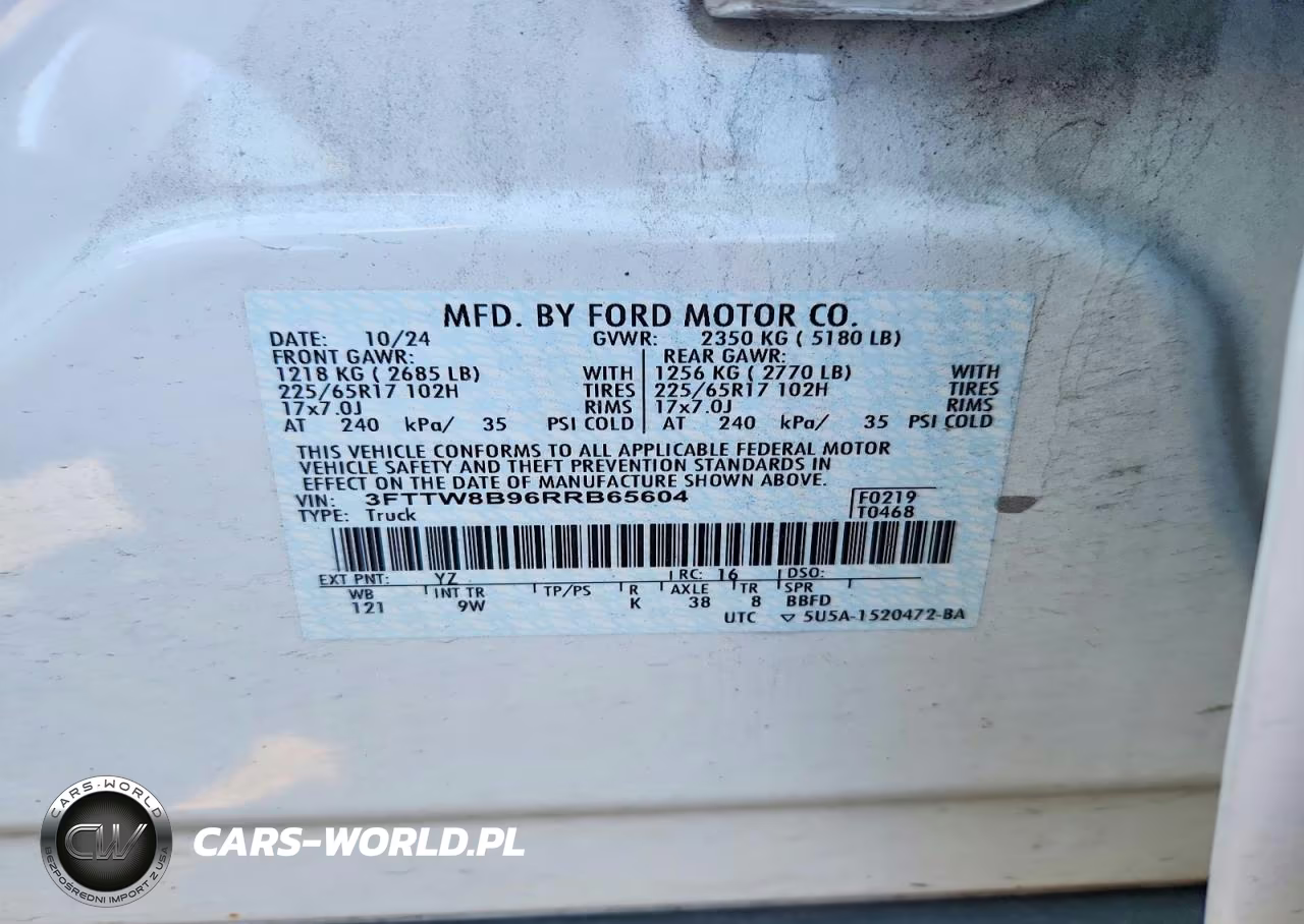 2024 Ford Maverick Xl VIN:3FTTW8B96RRB65604 - 12
