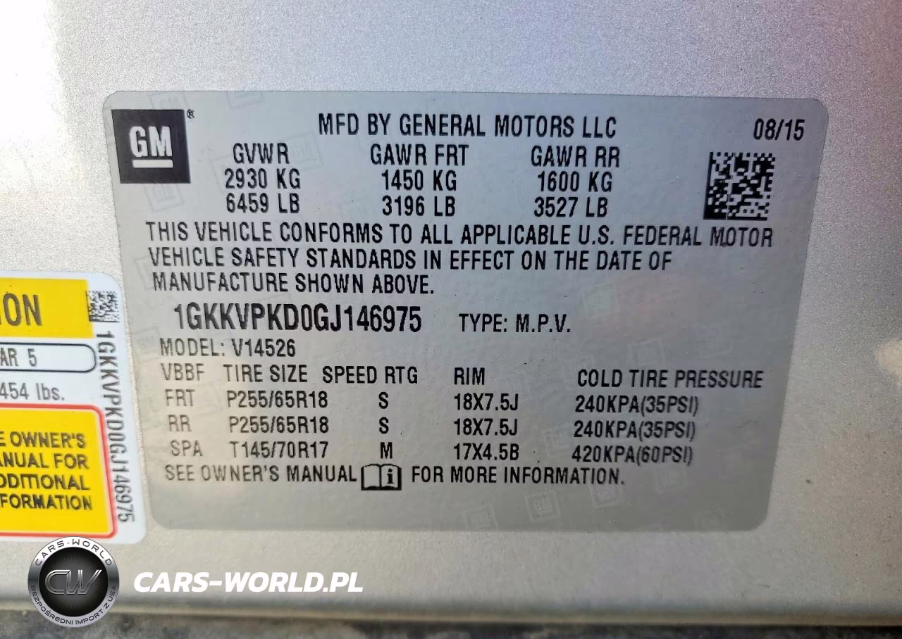 2016 GMC Acadia Sle VIN:1GKKVPKD0GJ146975 - 13