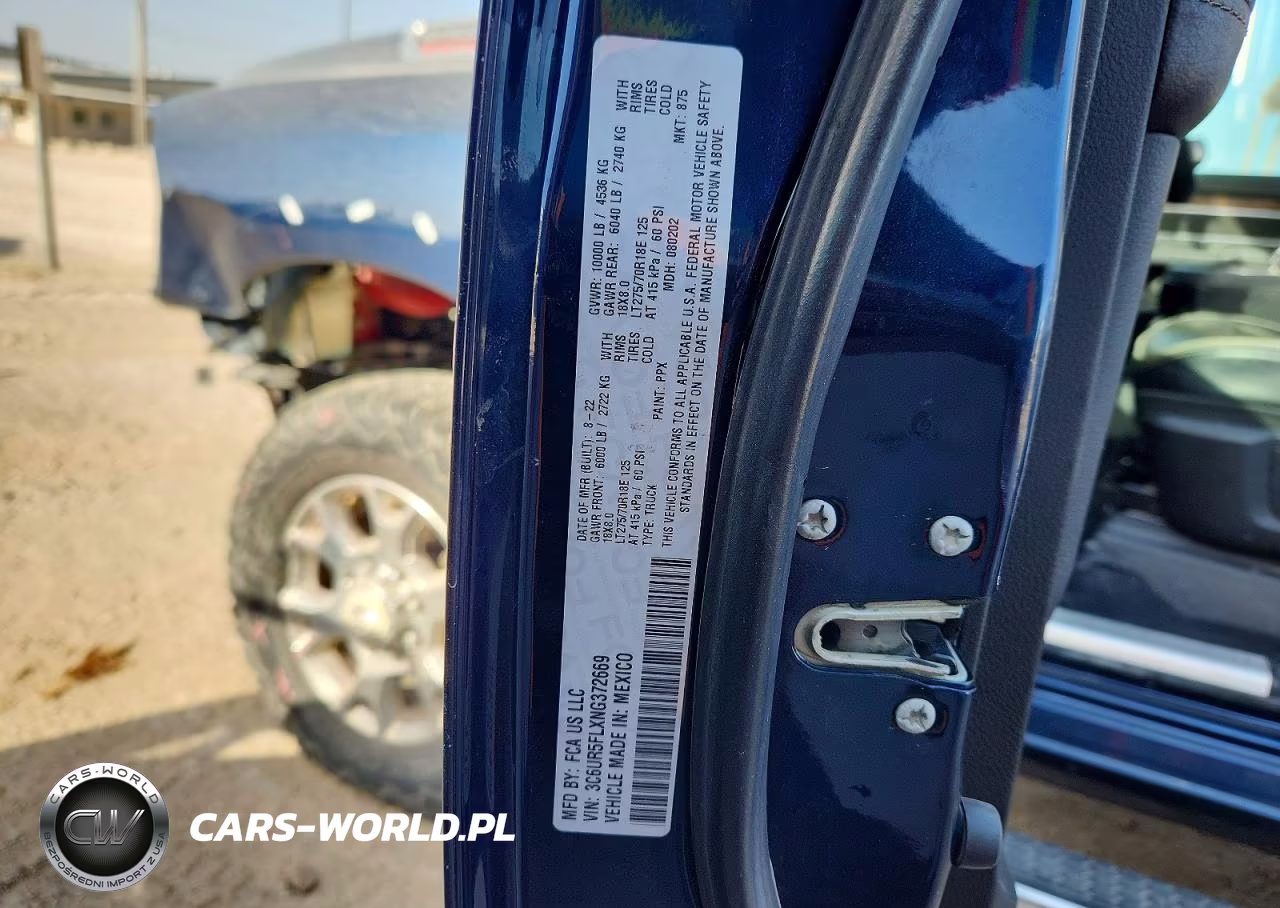 2022 Ram 2500 Laramie VIN:3C6UR5FLXNG372669 - 12