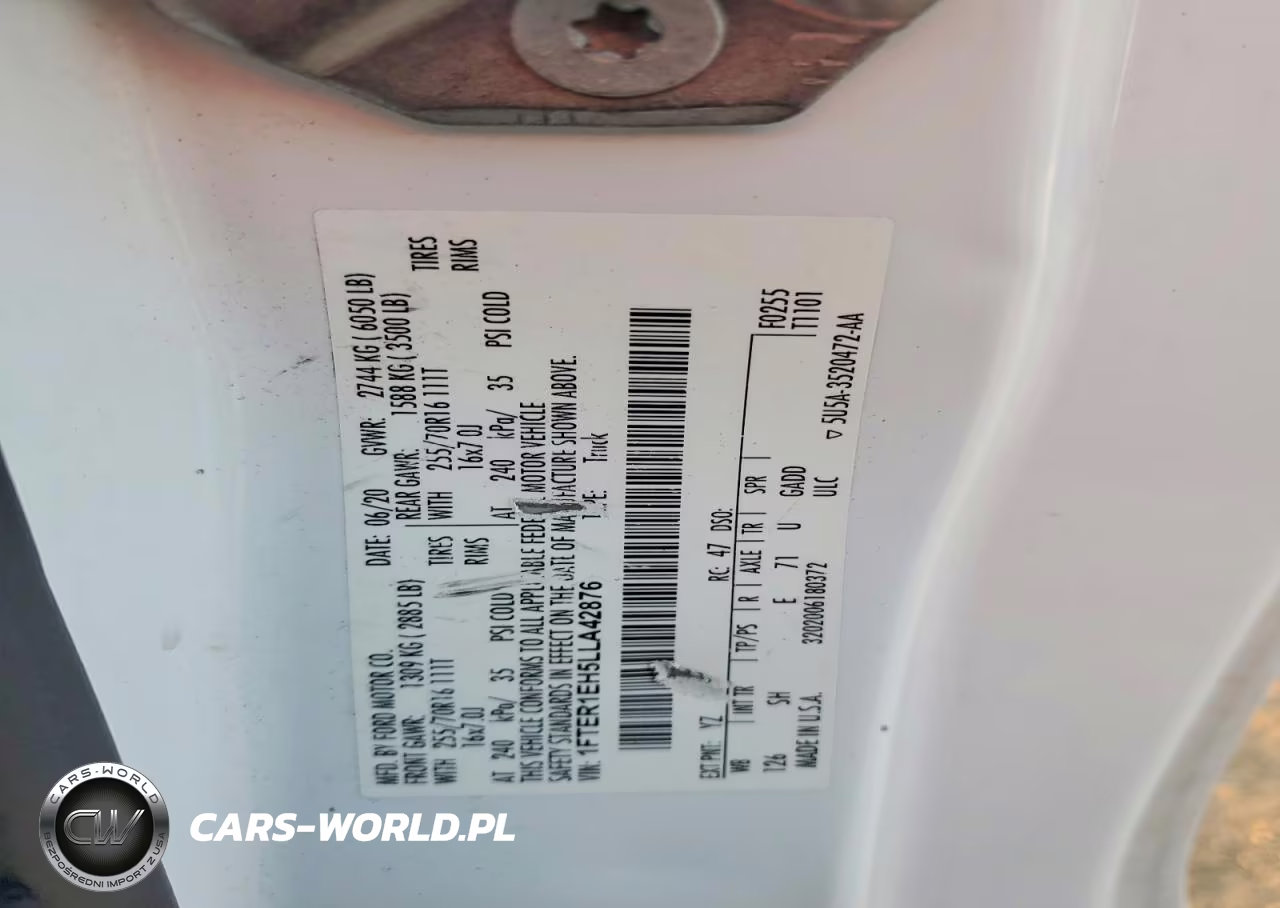 2020 Ford Ranger Xl VIN:1FTER1EH5LLA42876 - 12