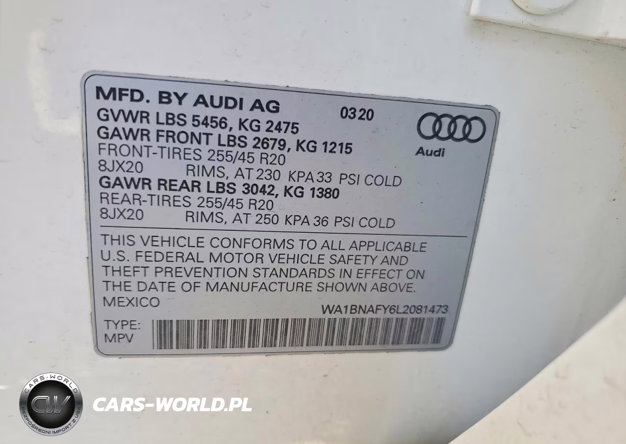 2020 Audi Q5 Premium Plus VIN:WA1BNAFY6L2081473 - 12