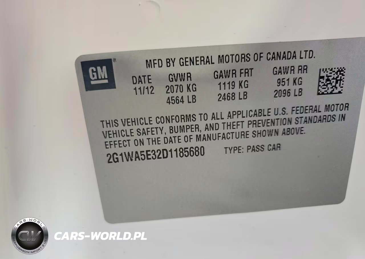 2013 Chevrolet Impala Ls VIN:2G1WA5E32D1185680 - 12
