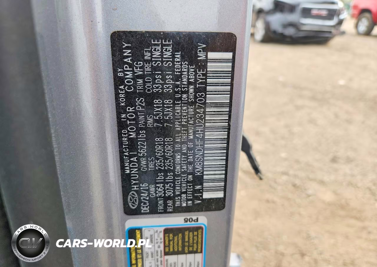2017 Hyundai Santa Fe Limited VIN:KM8SNDHF4HU234703 - 13