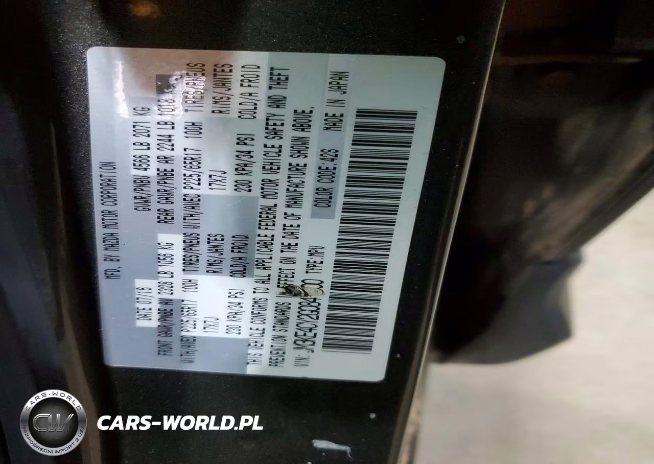 2016 Mazd Cx-5 Touri VIN:JM3KE4CY2G0841600 - 12