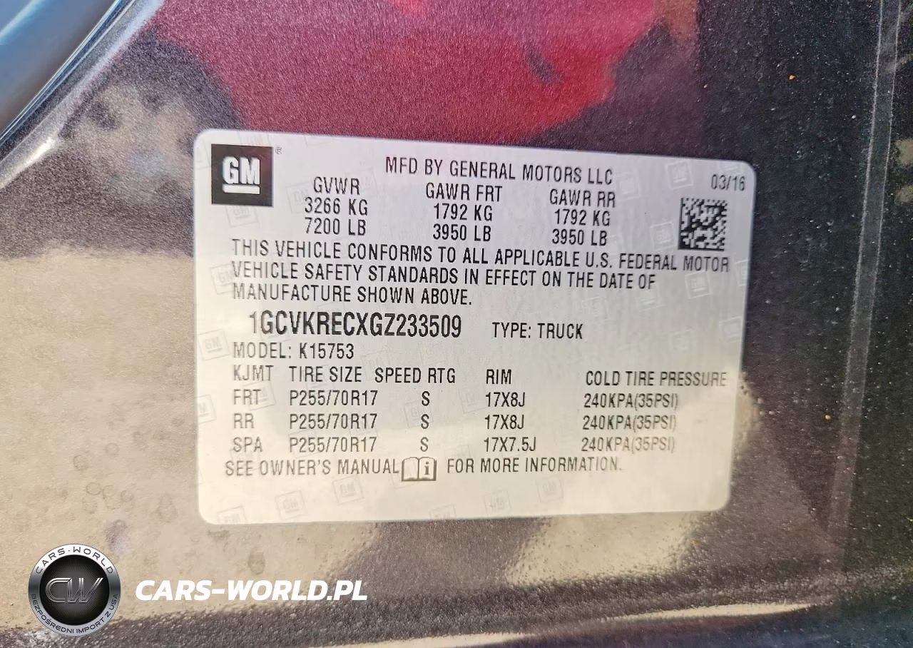 2016 Chevrolet Silverado K1500 Lt VIN:1GCVKRECXGZ233509 - 12