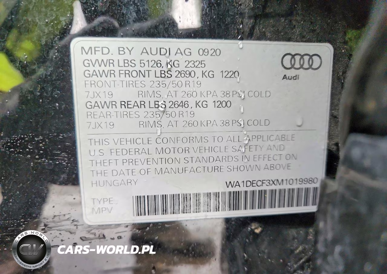 2021 Audi Q3 Premium S Line 45 VIN:WA1DECF3XM1019980 - 13