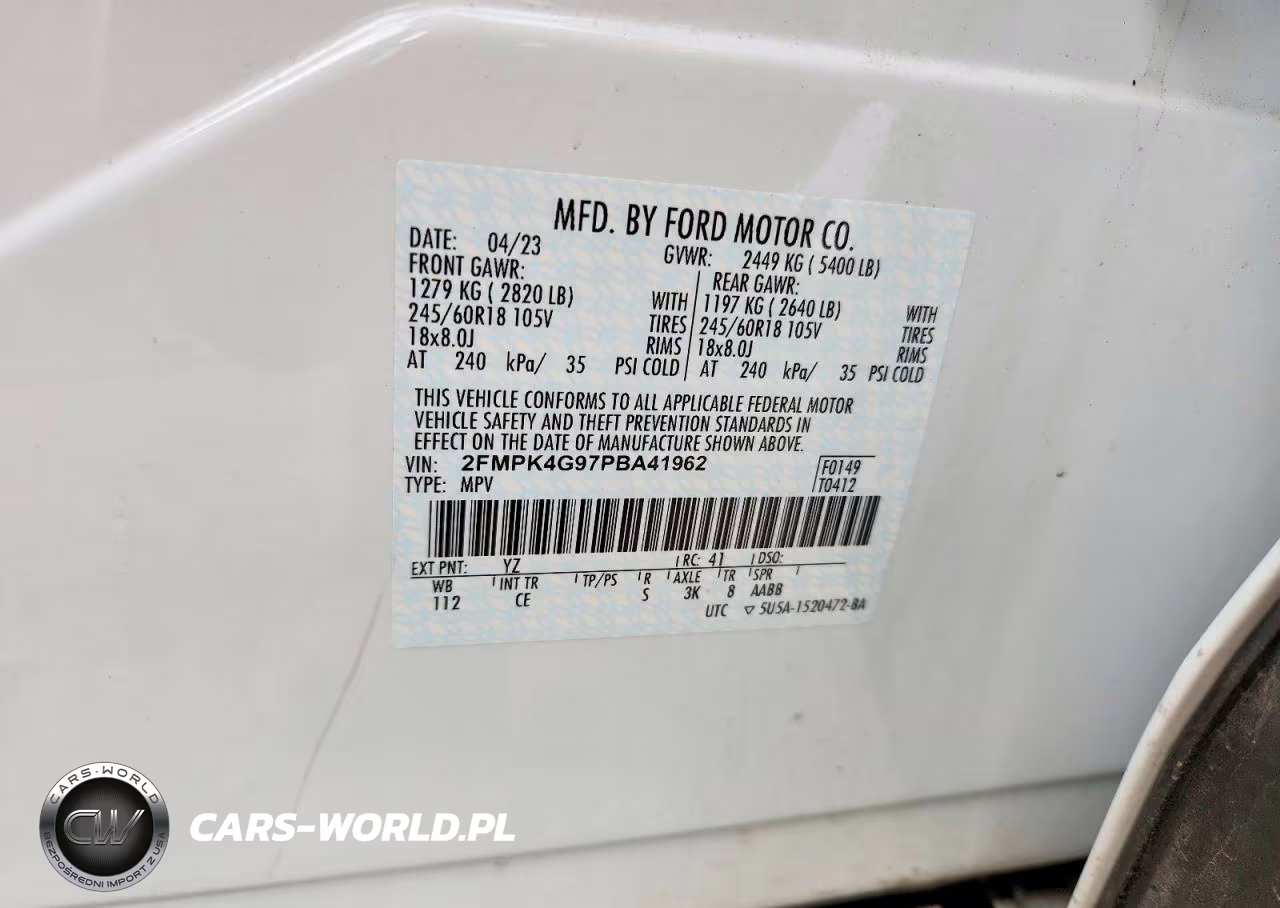 2023 Ford Edge Se VIN:2FMPK4G97PBA41962 - 12