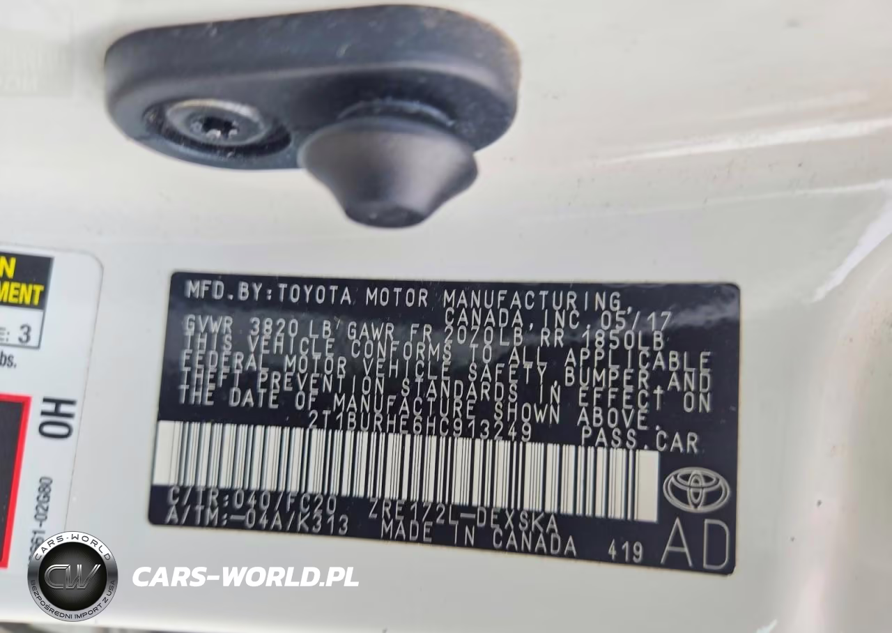 2017 Toyota Corolla Se VIN:2T1BURHE6HC913249 - 12