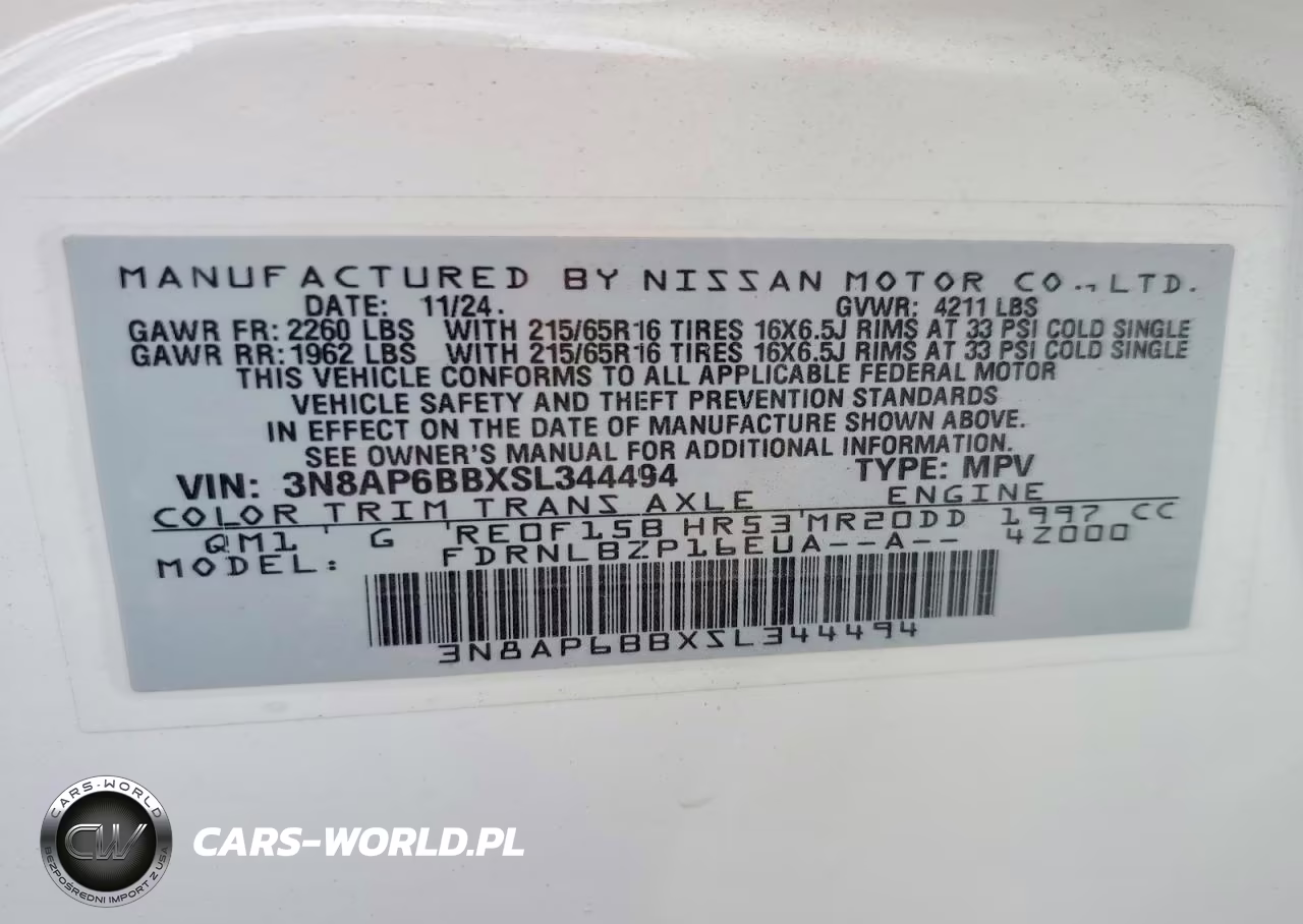 2025 Nissan Kicks S VIN:3N8AP6BBXSL344494 - 13
