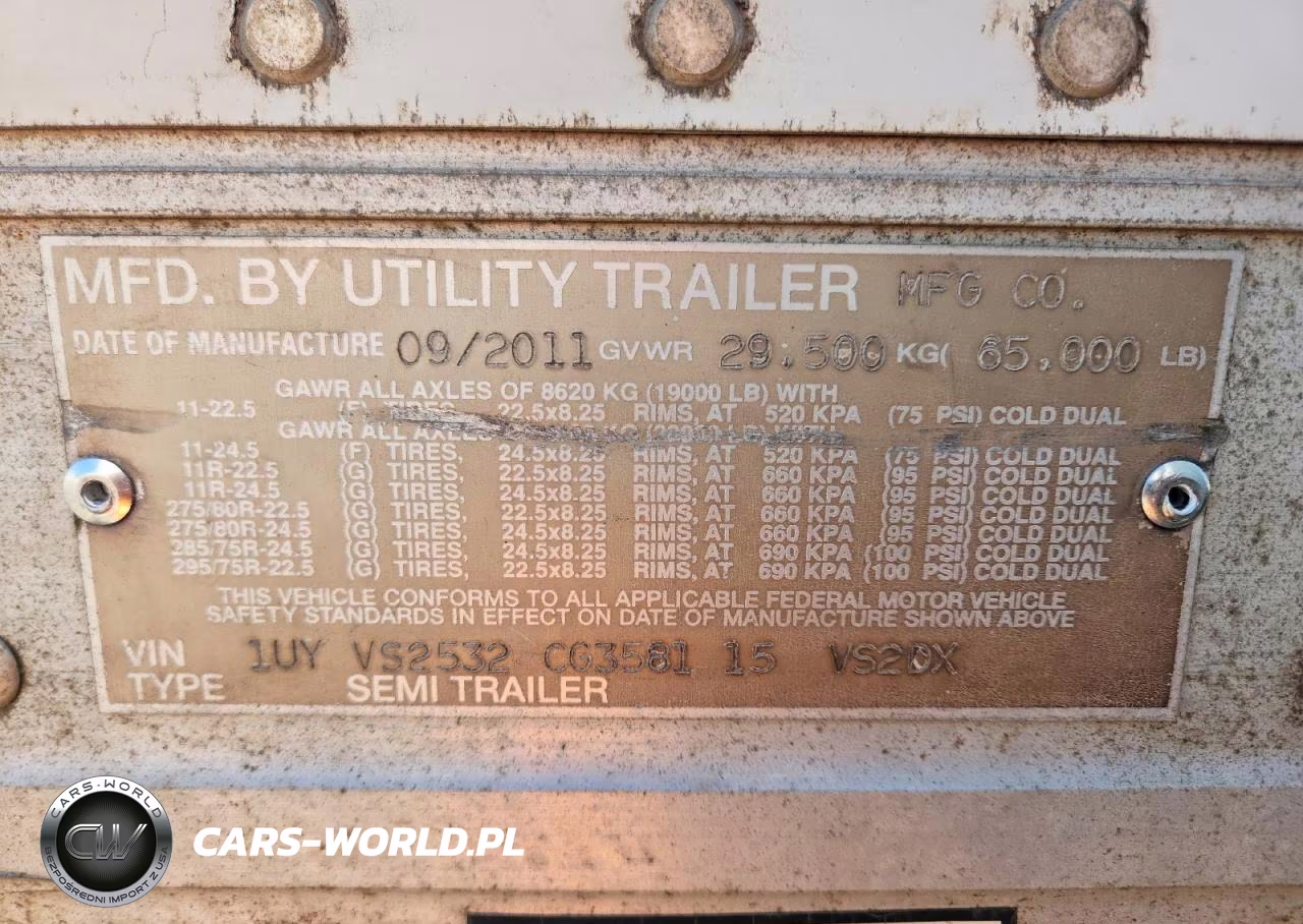 2012 Utility Trailer Manufacture Utility Tr - Dry Van Trailer VIN:1UYVS2532CG358115 - 8