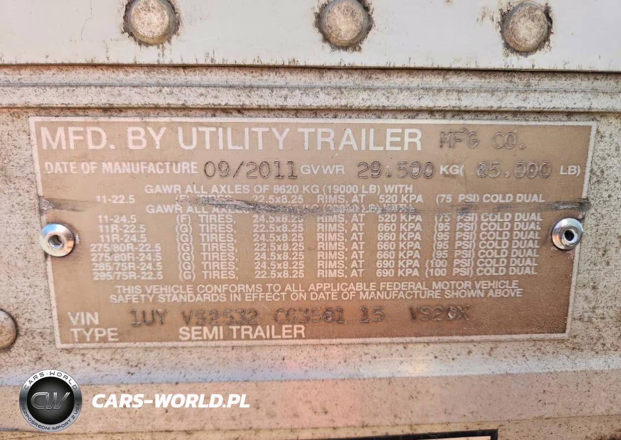 2012 Utility Trailer Manufacture Utility Tr - Dry Van Trailer VIN:1UYVS2532CG358115 - 9