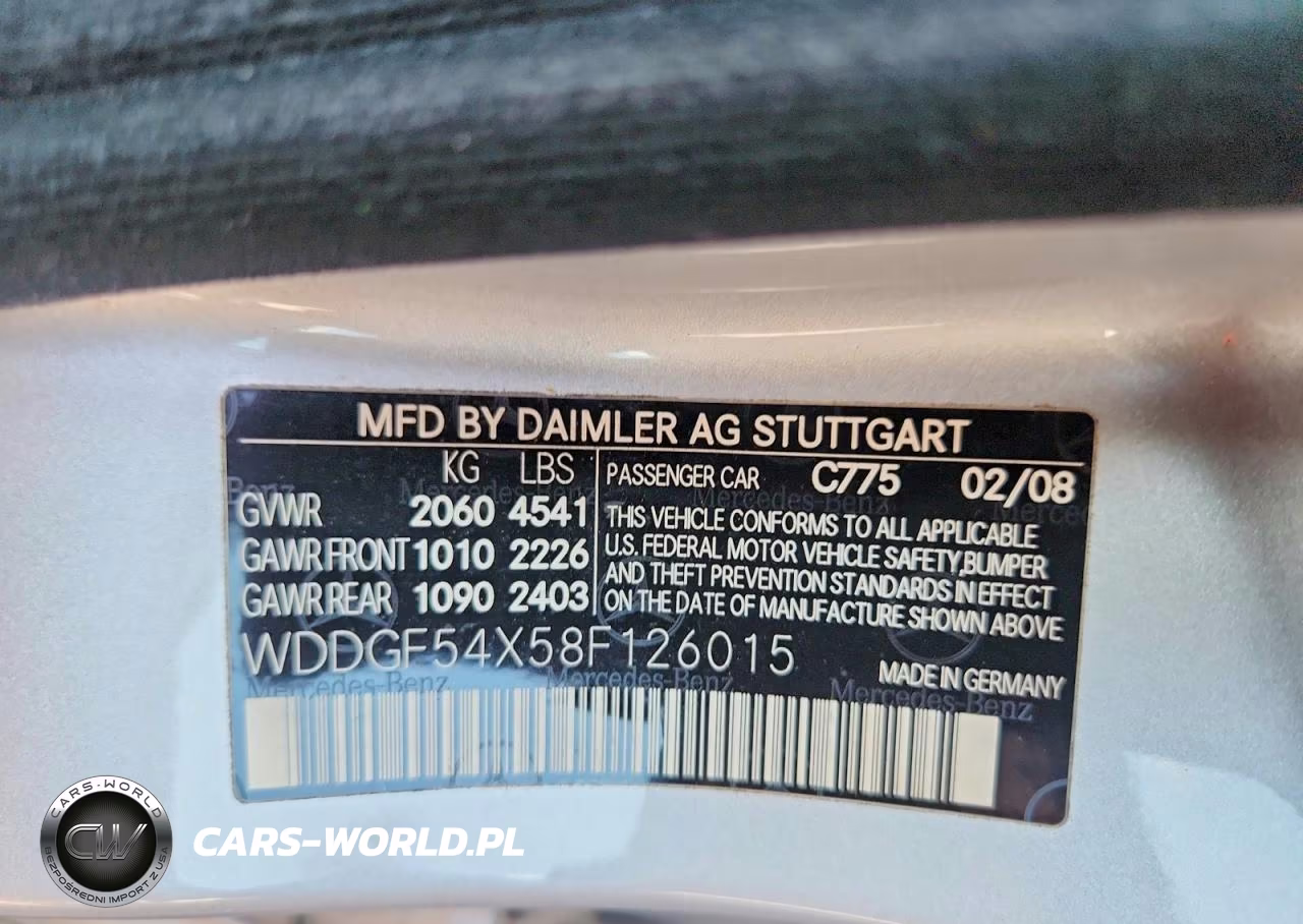 2008 Mercedes-Benz C 300 VIN:WDDGF54X58F126015 - 12