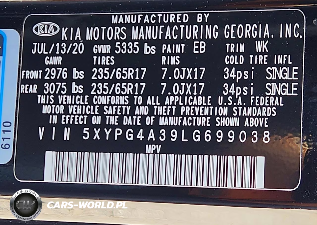 2020 Kia Sorento L VIN:5XYPG4A39LG699038 - 14