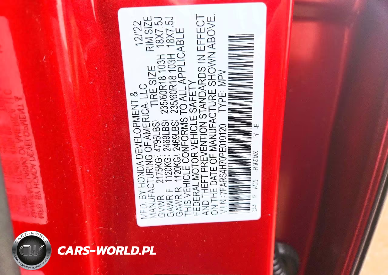2023 Honda Cr-V Exl VIN:7FARS4H70PE010120 - 12