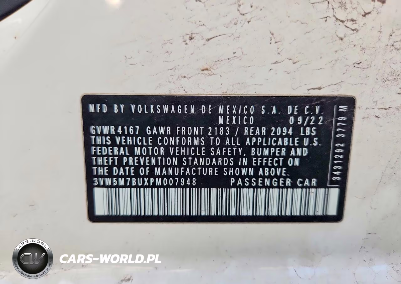 2023 Volkswagen Jetta S VIN:3VW5M7BUXPM007948 - 12