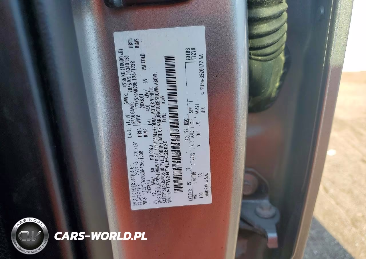 2020 Ford F250 Super Duty VIN:1FT7W2BT4LEC28025 - 13