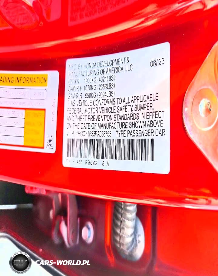 2023 Honda Accord Ex VIN:1HGCY1F33PA058753 - 13