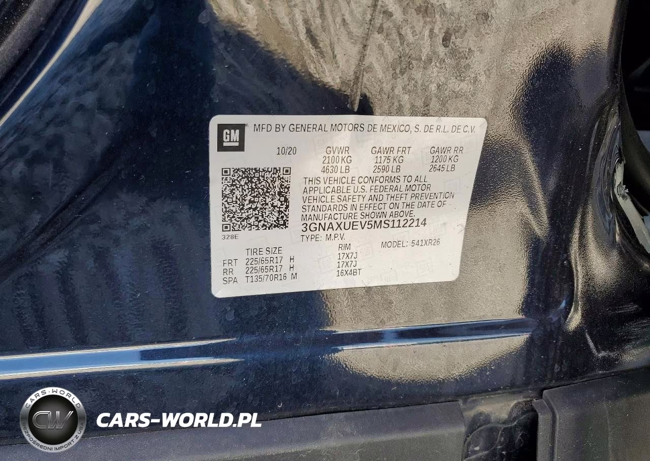 2021 Chevrolet Equinox Lt VIN:3GNAXUEV5MS112214 - 13