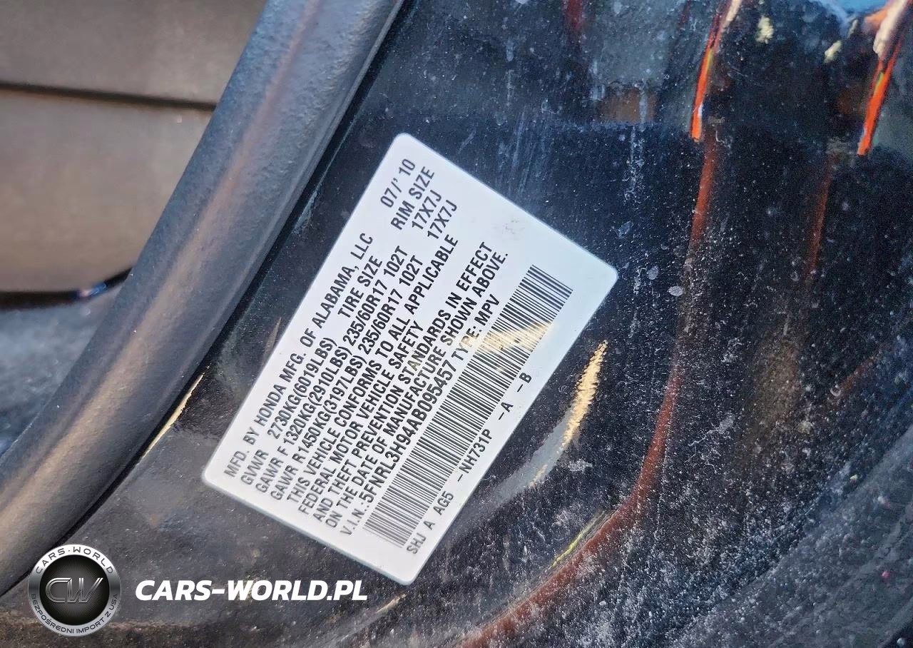 2010 Honda Odyssey Touring VIN:5FNRL3H94AB095457 - 14