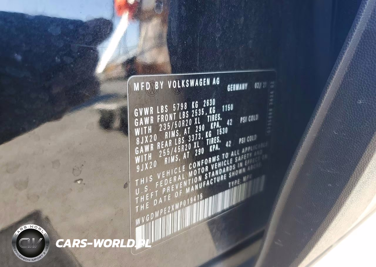 2021 Volkswagen Id.4 First Edition VIN:WVGDMPE2XMP019415 - 12