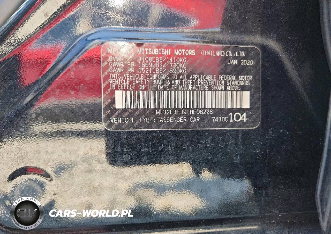 2020 Mitsubishi Mirage G4 Es VIN:ML32F3FJ9LHF08228 - 12