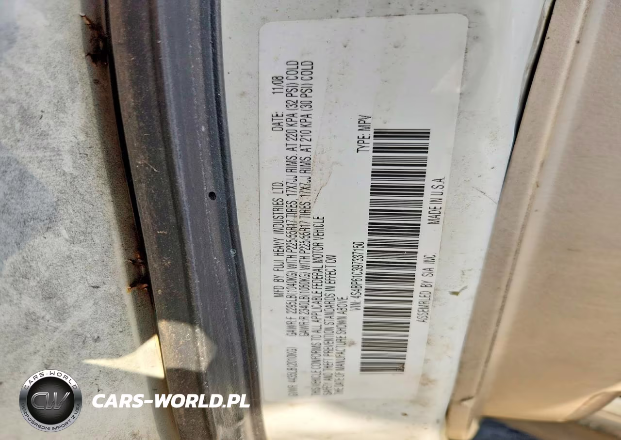 2009 Subaru Outback VIN:4S4BP61C397337150 - 13