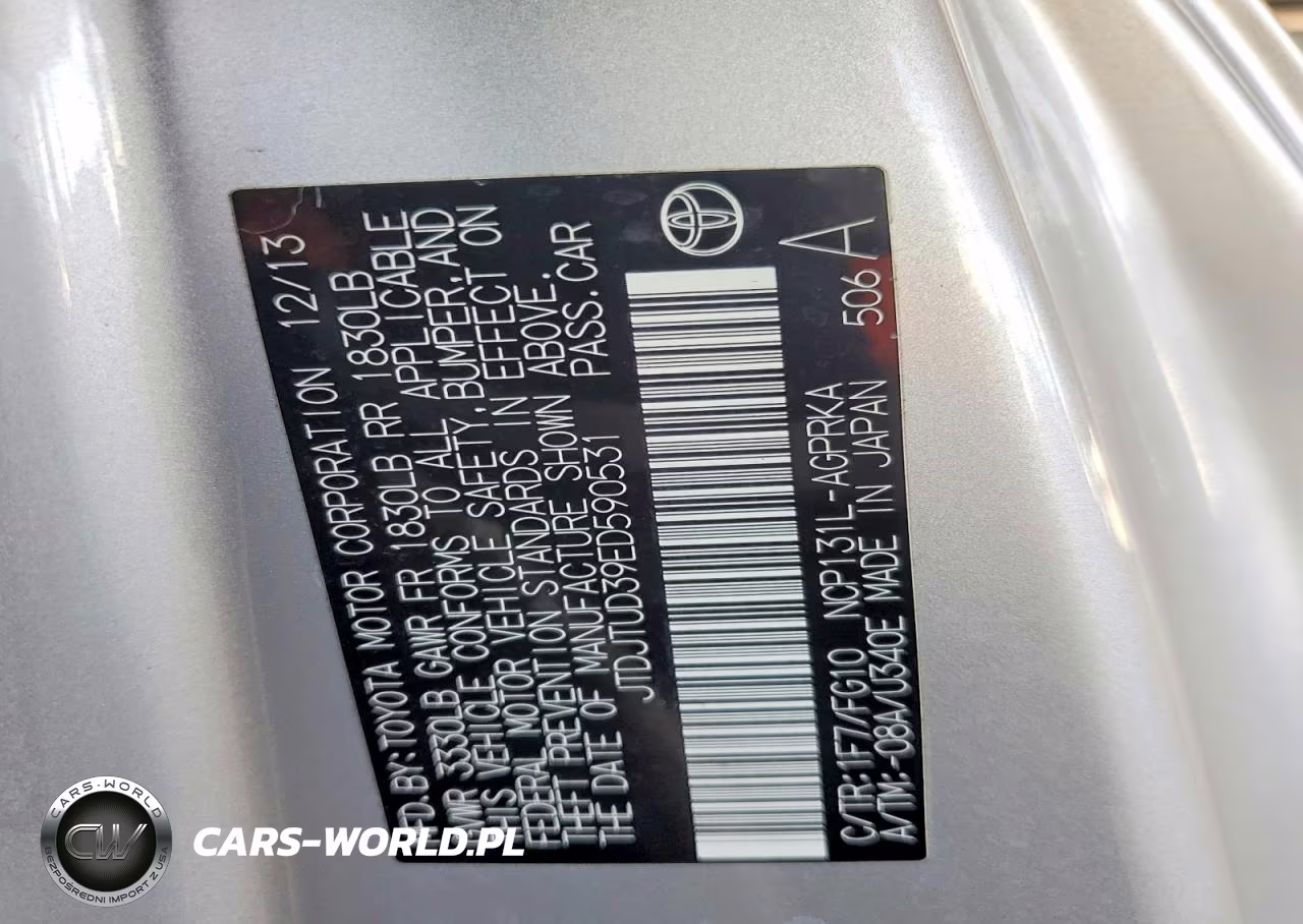 2014 Toyota Yaris 3-Door L VIN:JTDJTUD39ED590531 - 12