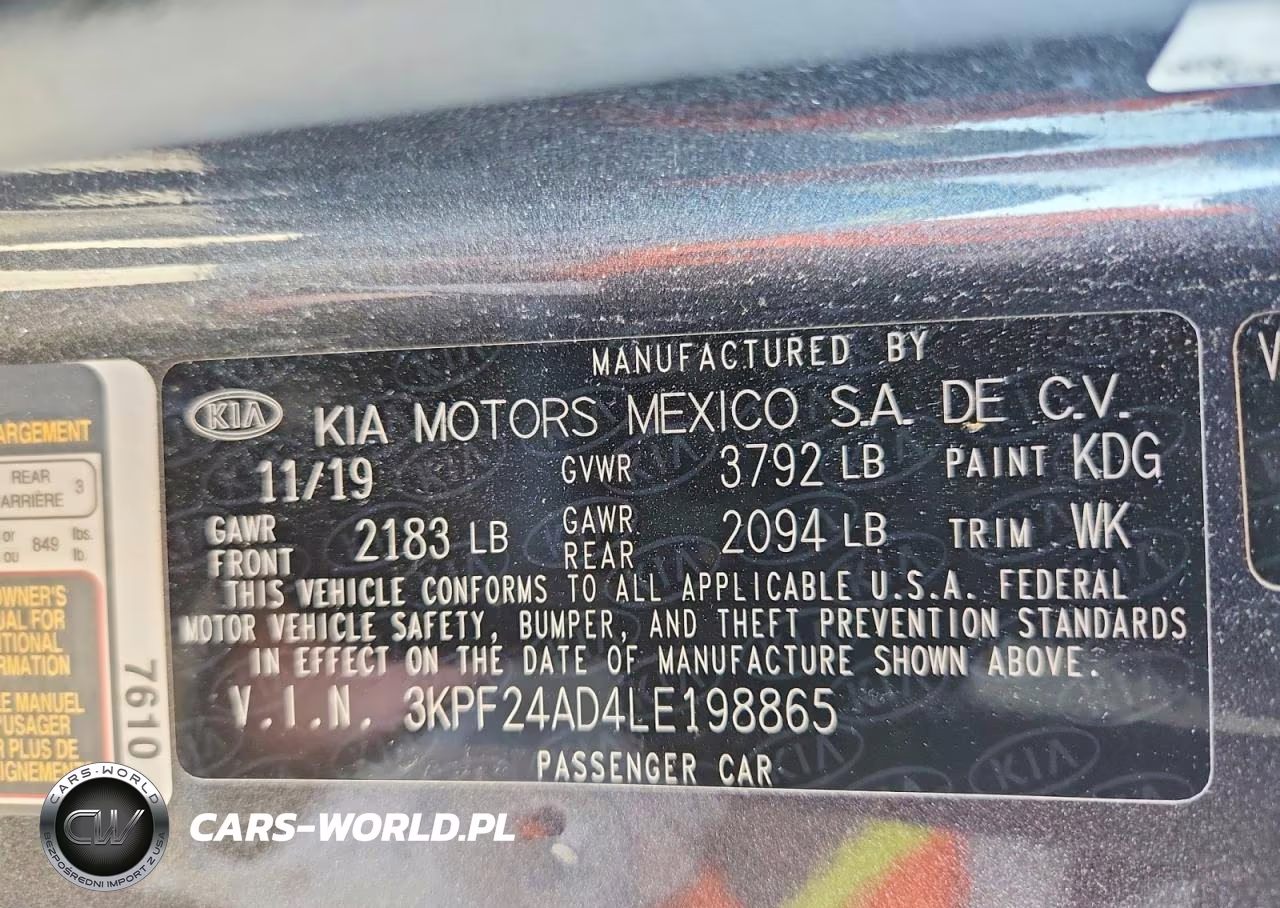 2020 Kia Forte Lxs VIN:3KPF24AD4LE198865 - 12
