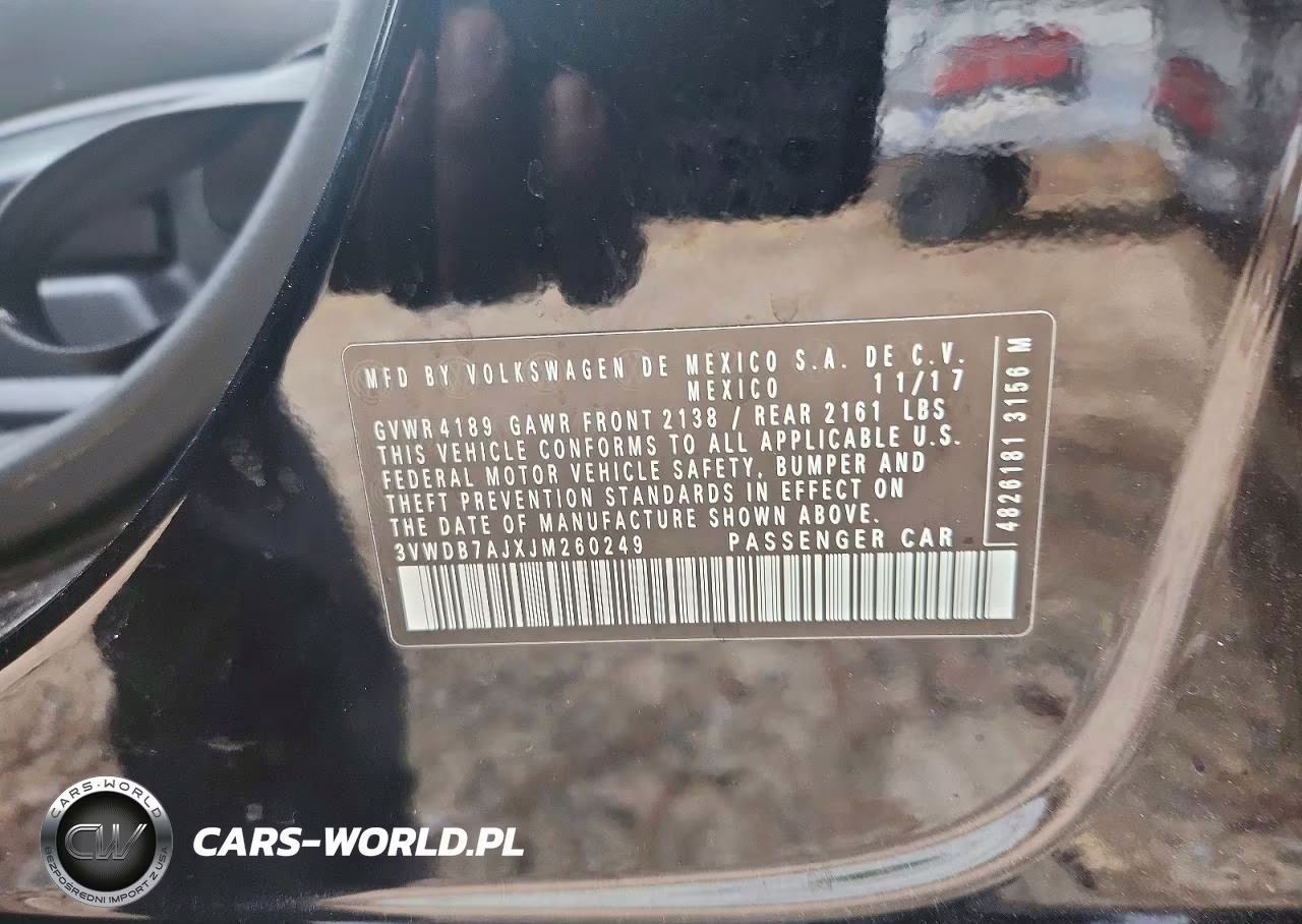 2018 Volkswagen Jetta Se VIN:3VWDB7AJXJM260249 - 12