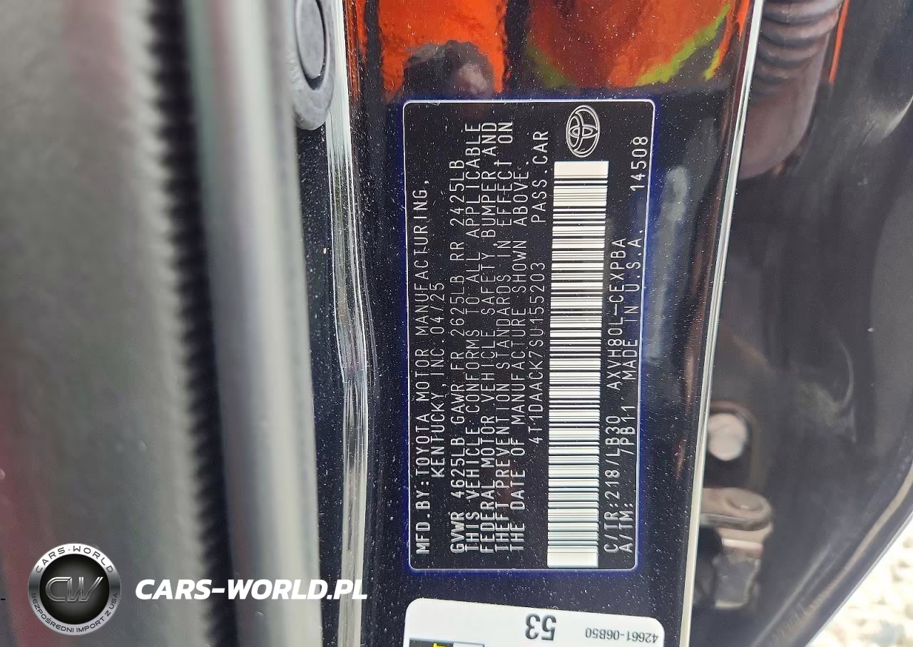 2025 Toyota Camry Xse VIN:4T1DAACK7SU155203 - 12