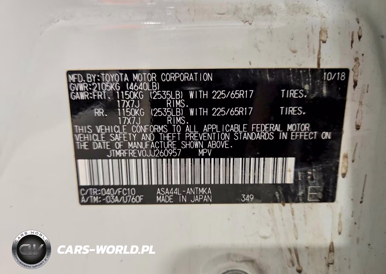 2018 Toyota Rav4 Xle VIN:JTMRFREV0JJ260957 - 13