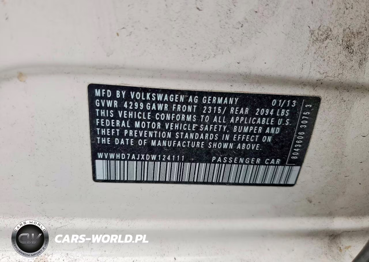 2013 Volkswagen Gti VIN:WVWHD7AJXDW124111 - 12