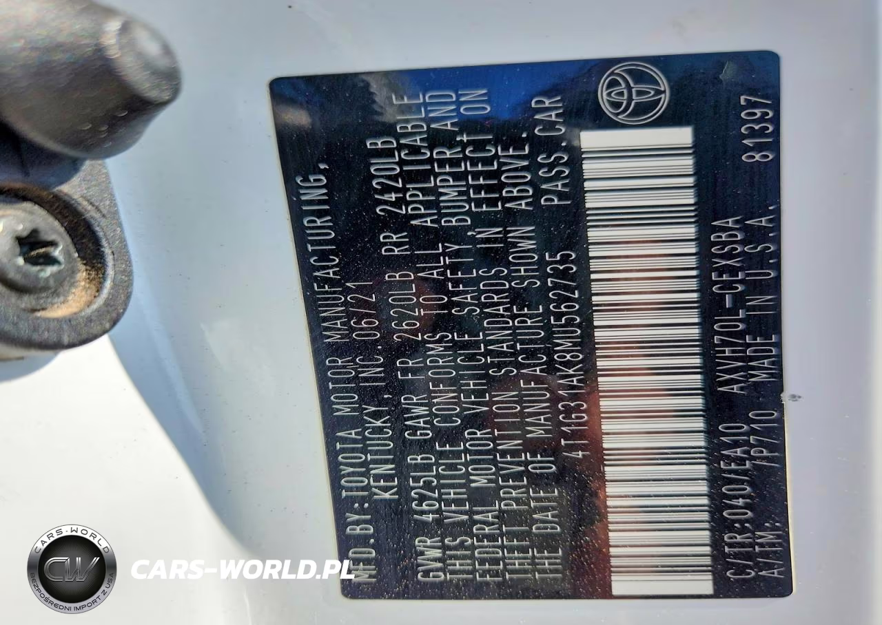 2021 Toyota Camry Se VIN:4T1G31AK8MU562735 - 12