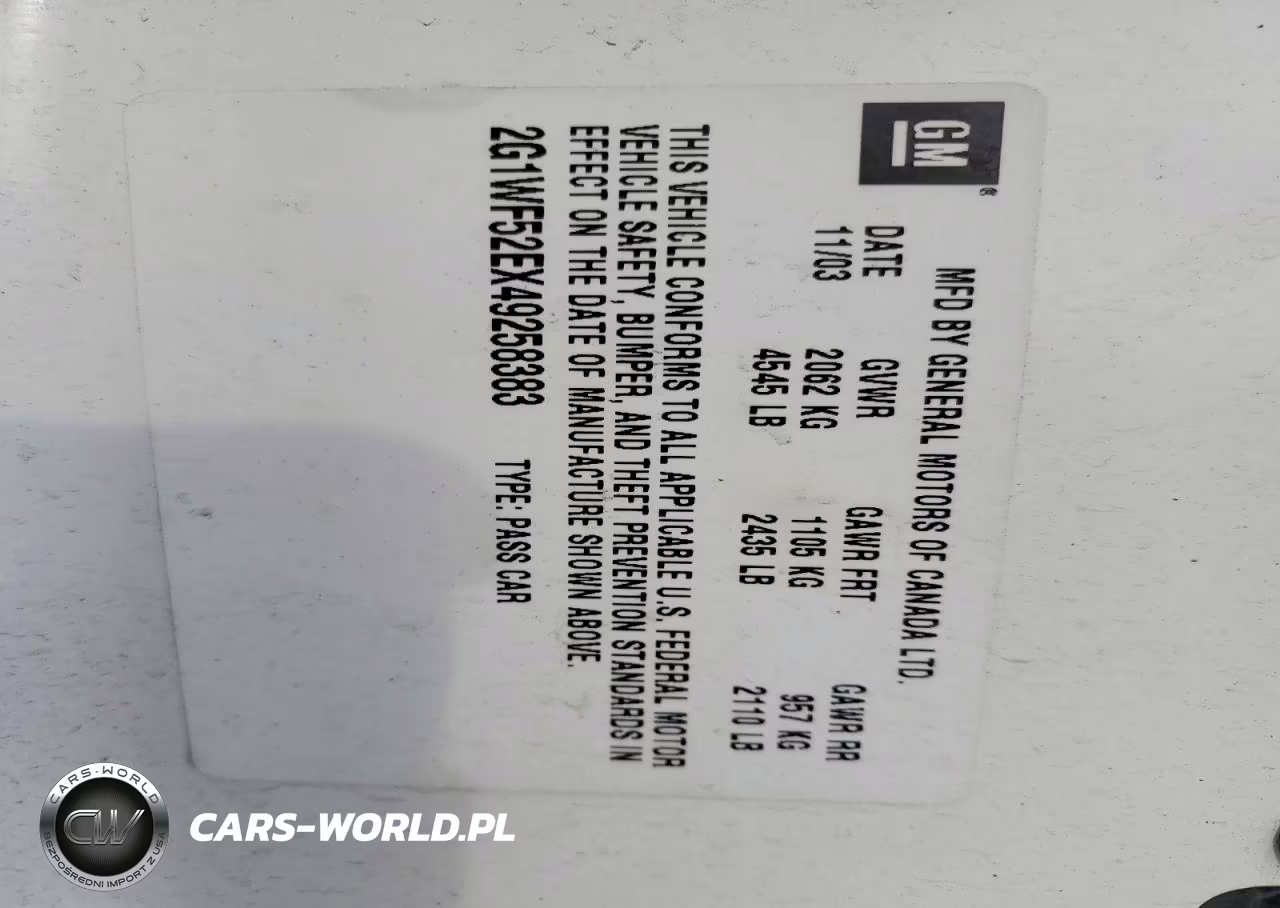 2004 Chevrolet Impala VIN:2G1WF52EX49258383 - 12