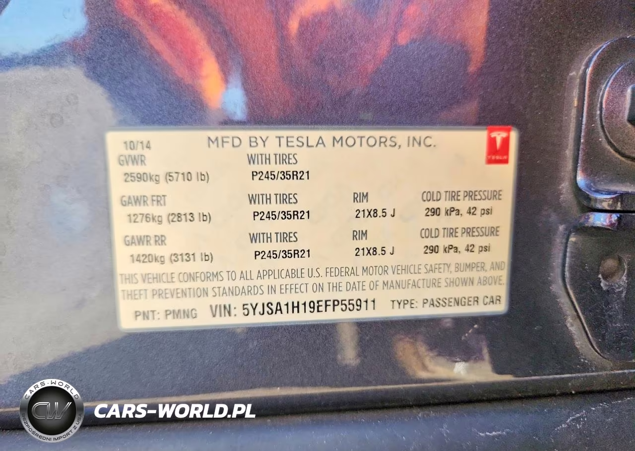 2014 Tesla Model S VIN:5YJSA1H19EFP55911 - 12
