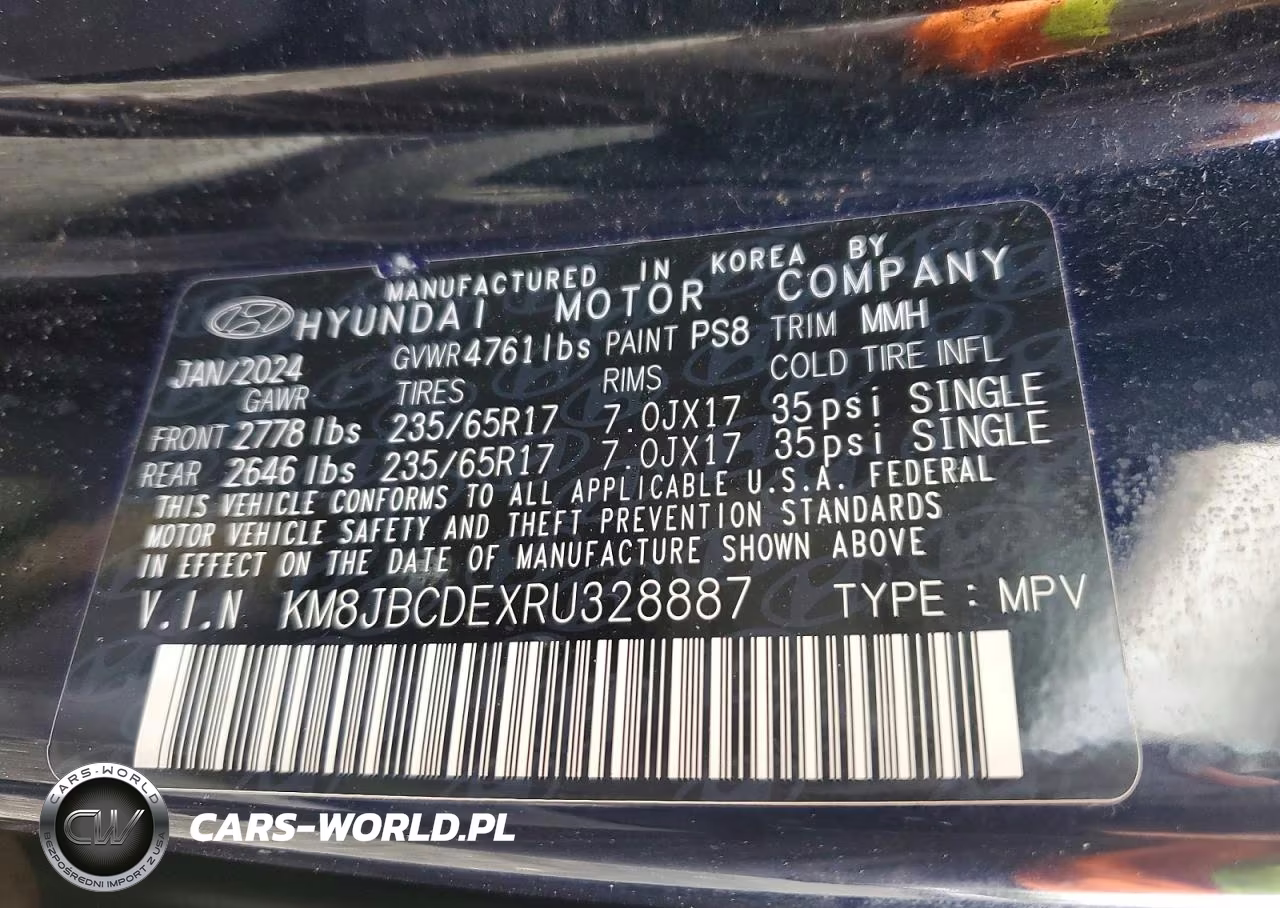 2024 Hyundai Tucson Sel VIN:KM8JBCDEXRU328887 - 13