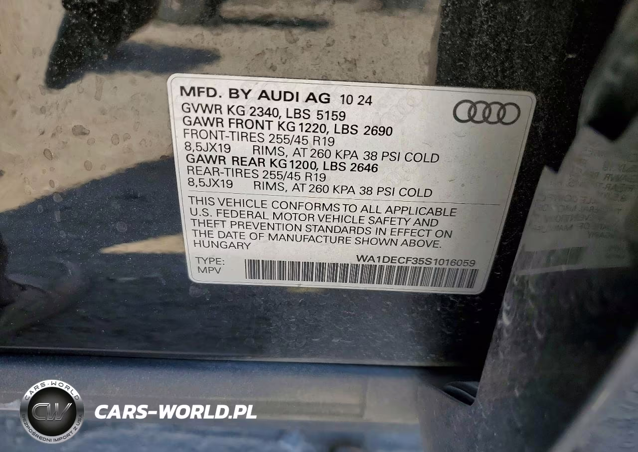 2025 Audi Q3 Premium S Line 45 VIN:WA1DECF35S1016059 - 13