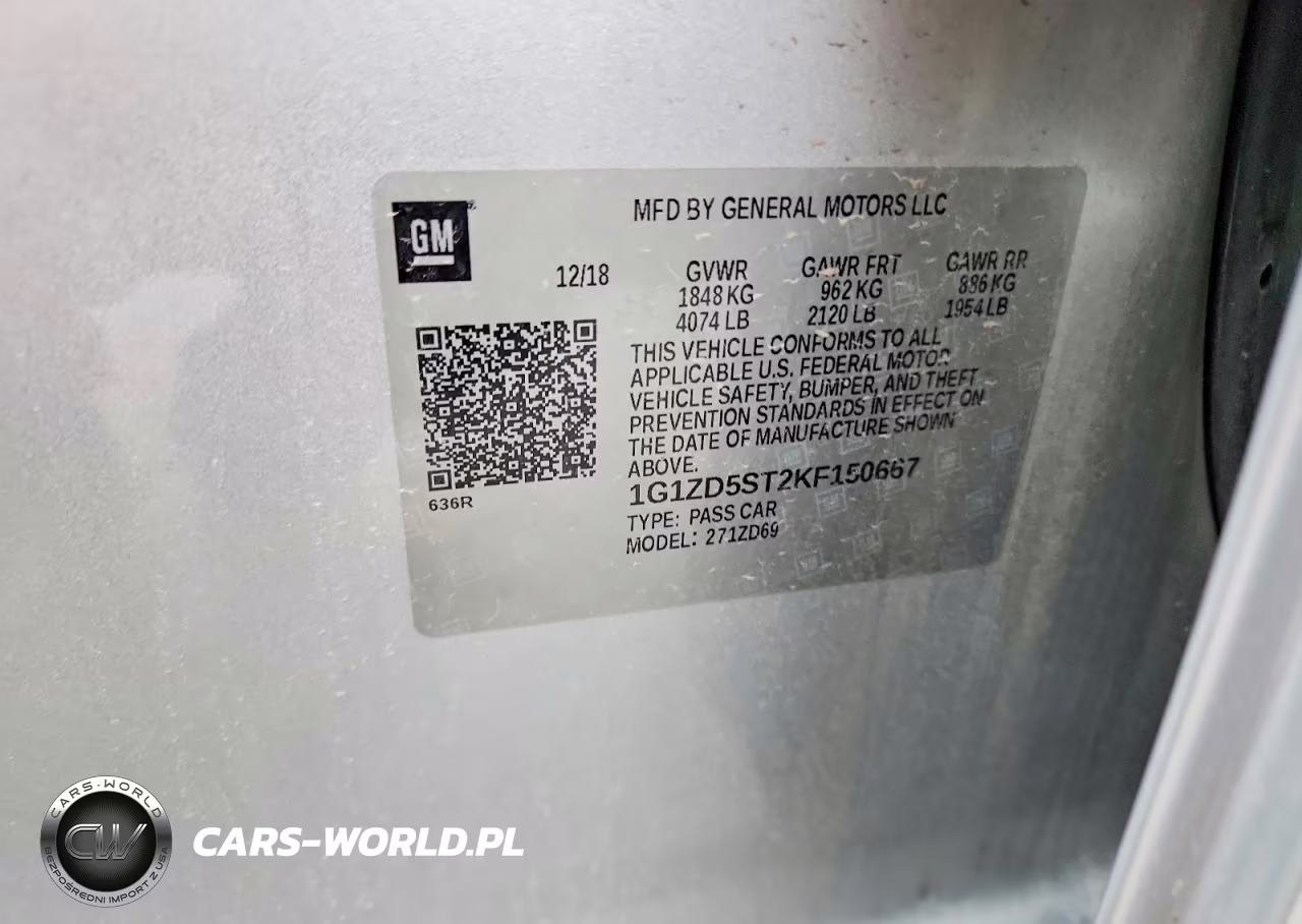 2019 Chevrolet Malibu Lt VIN:1G1ZD5ST2KF150667 - 12