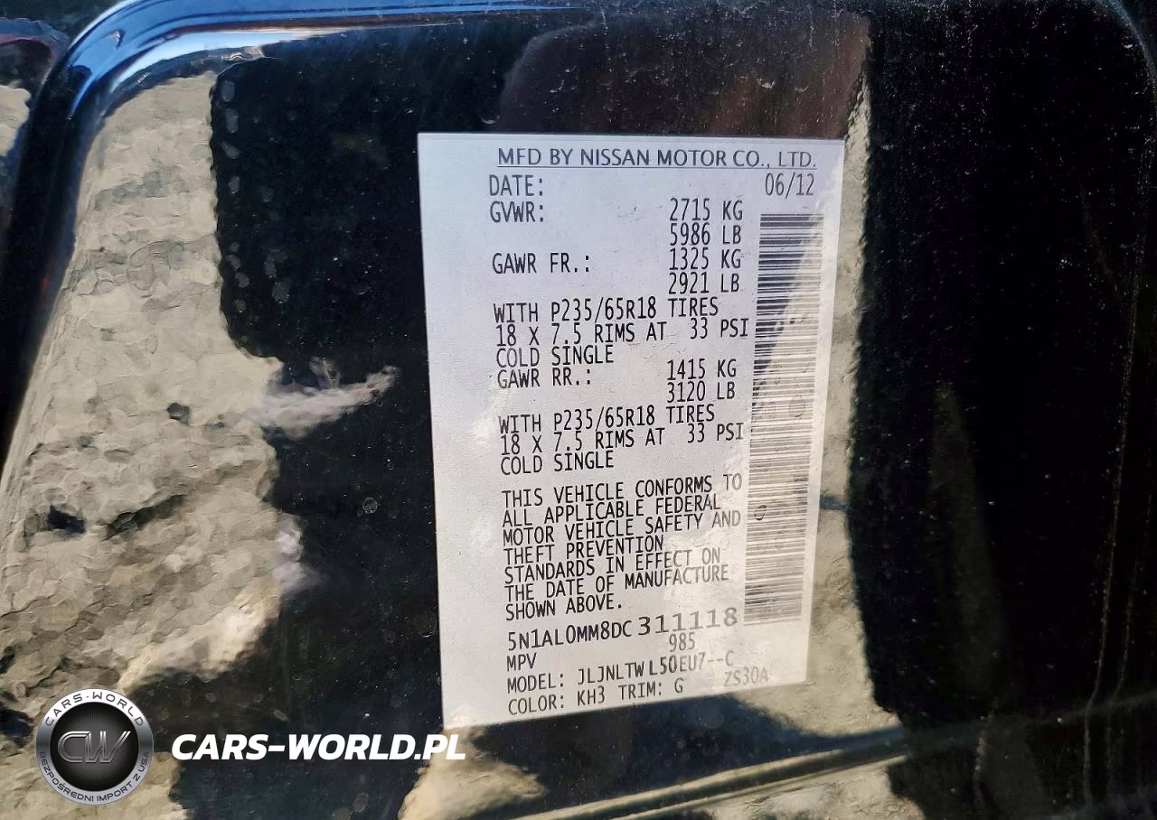 2013 Infiniti Jx35 Base VIN:5N1AL0MM8DC311118 - 14