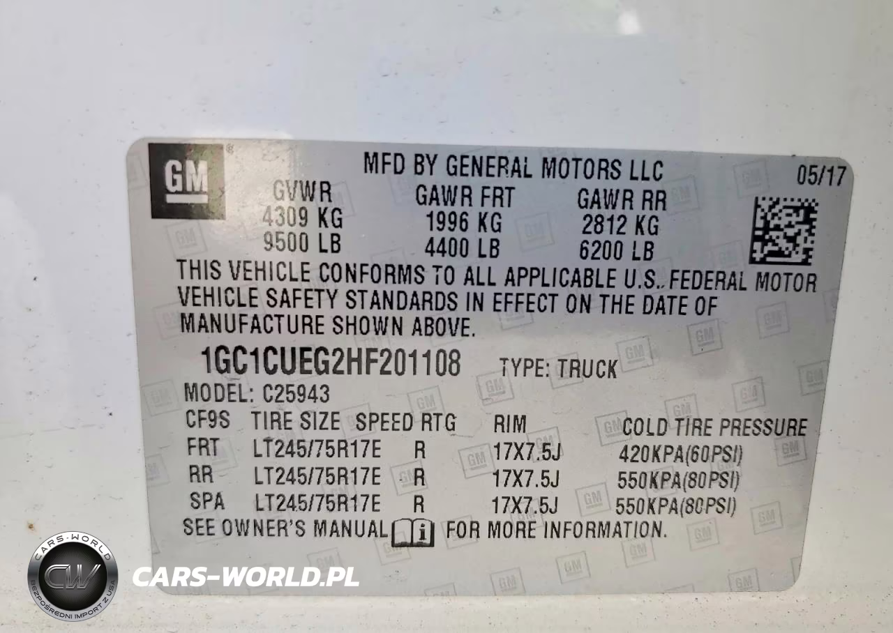 2017 Chevrolet Silverado C2500 Heavy Duty VIN:1GC1CUEG2HF201108 - 12