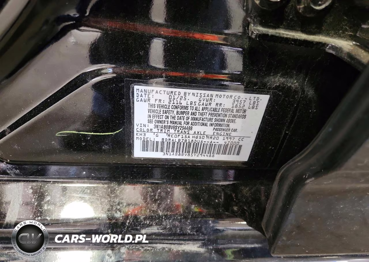 2025 Nissan Sentra S VIN:3N1AB8BV8SY294488 - 12
