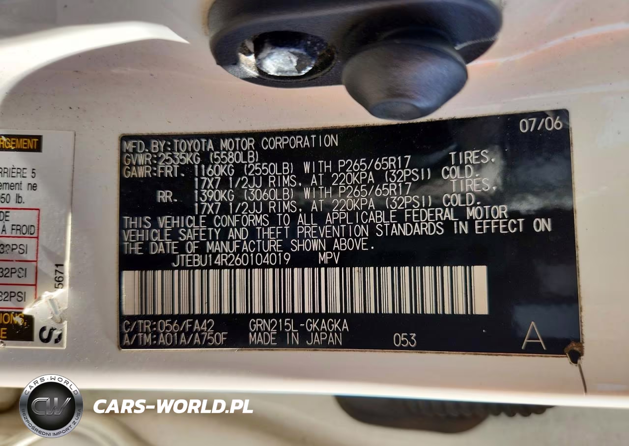 2006 Toyota 4Runner Sr5 VIN:JTEBU14R260104019 - 13