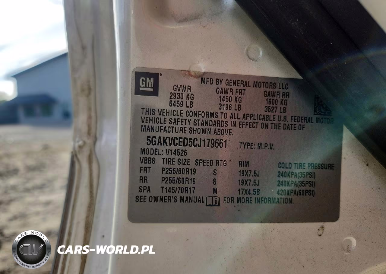 2012 Buick Enclave VIN:5GAKVCED5CJ179661 - 13