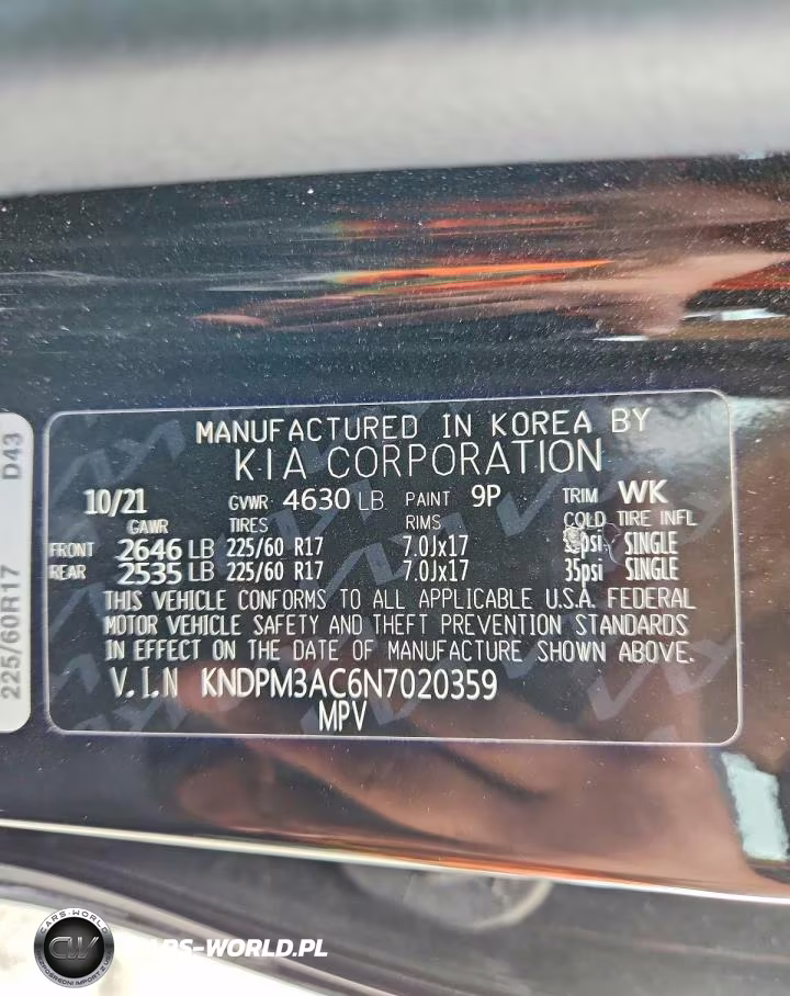 2022 Kia Sportage Lx VIN:KNDPM3AC6N7020359 - 13