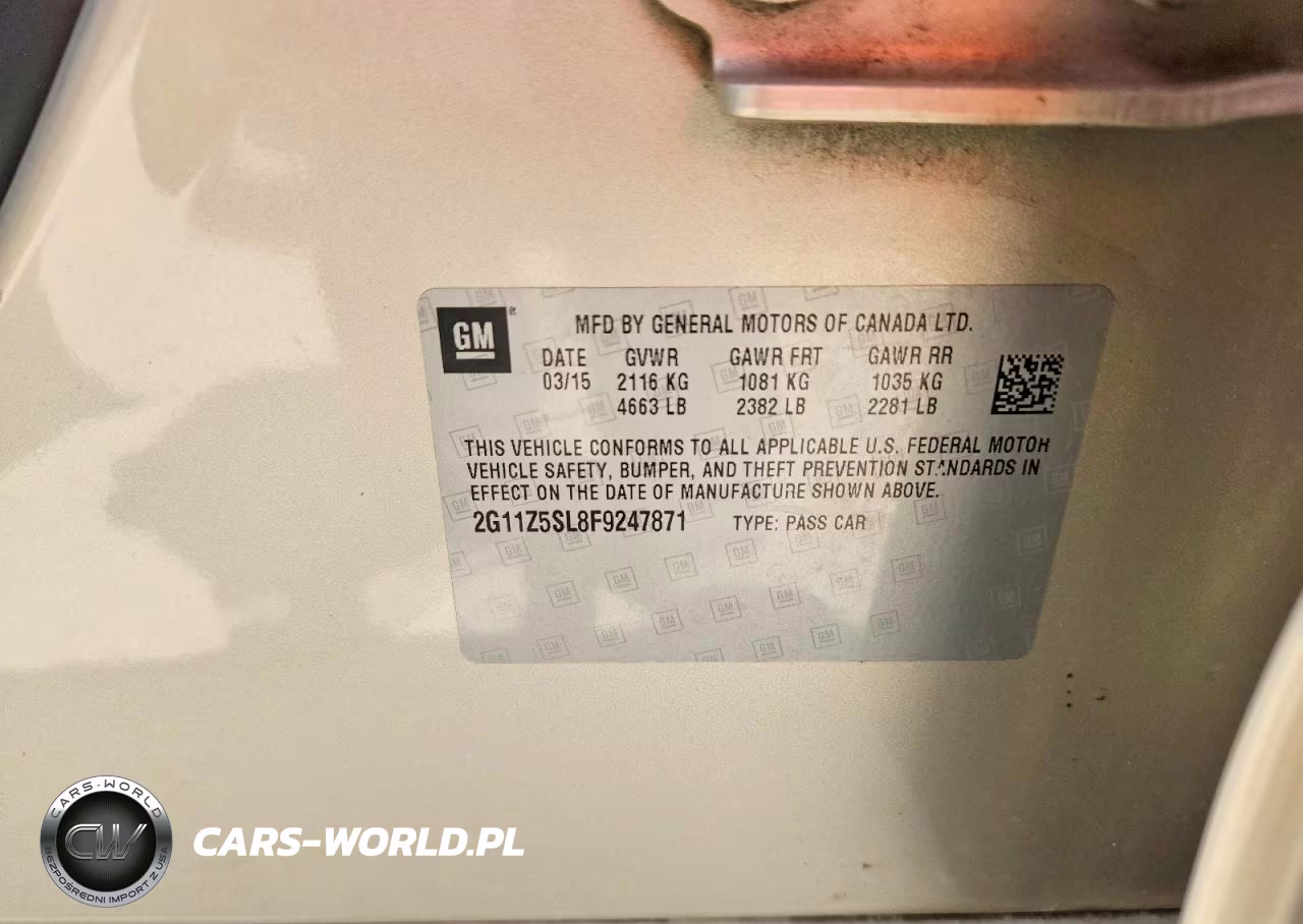 2015 Chevrolet Impala Ls VIN:2G11Z5SL8F9247871 - 12