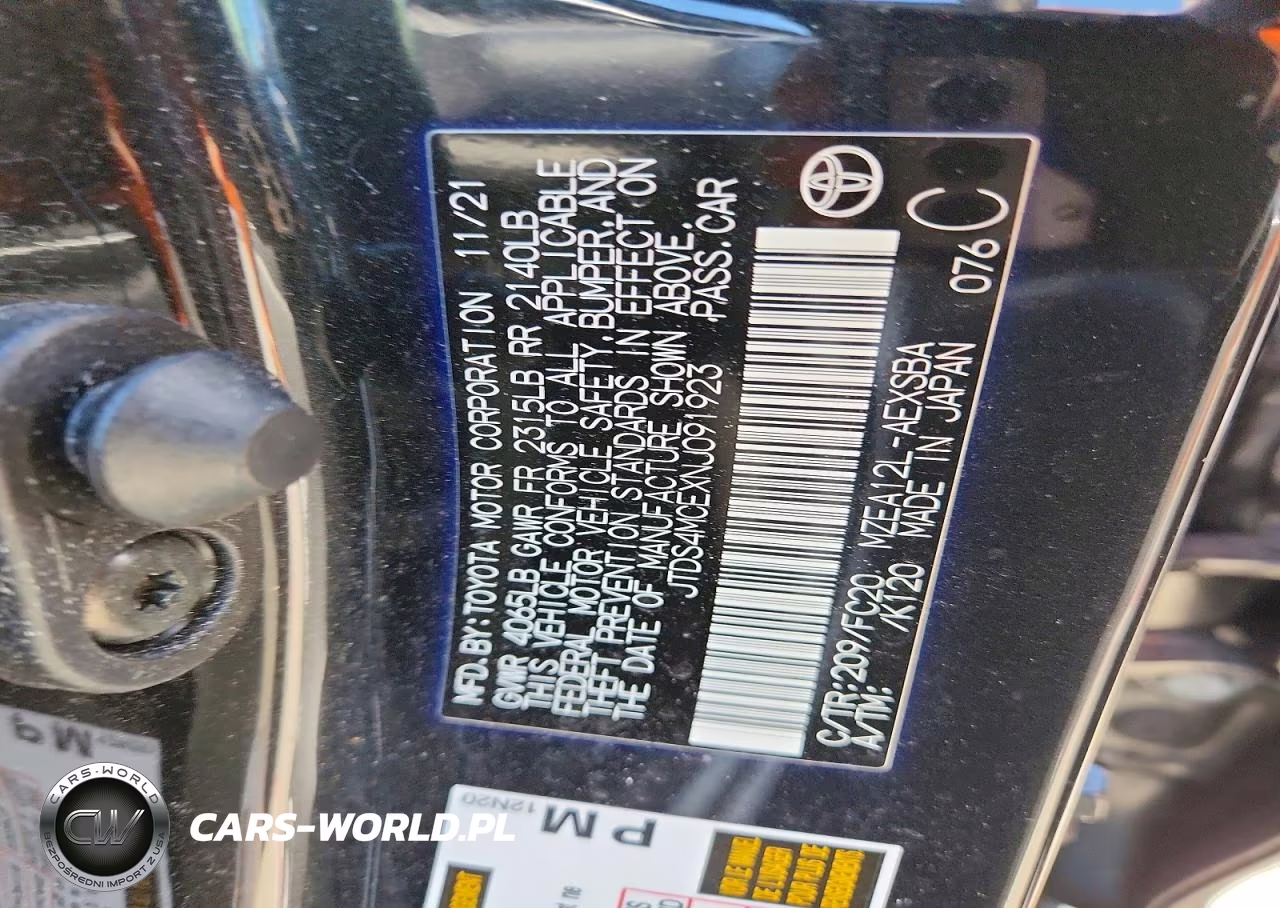 2022 Toyota Corolla Se VIN:JTDS4MCEXNJ091923 - 12