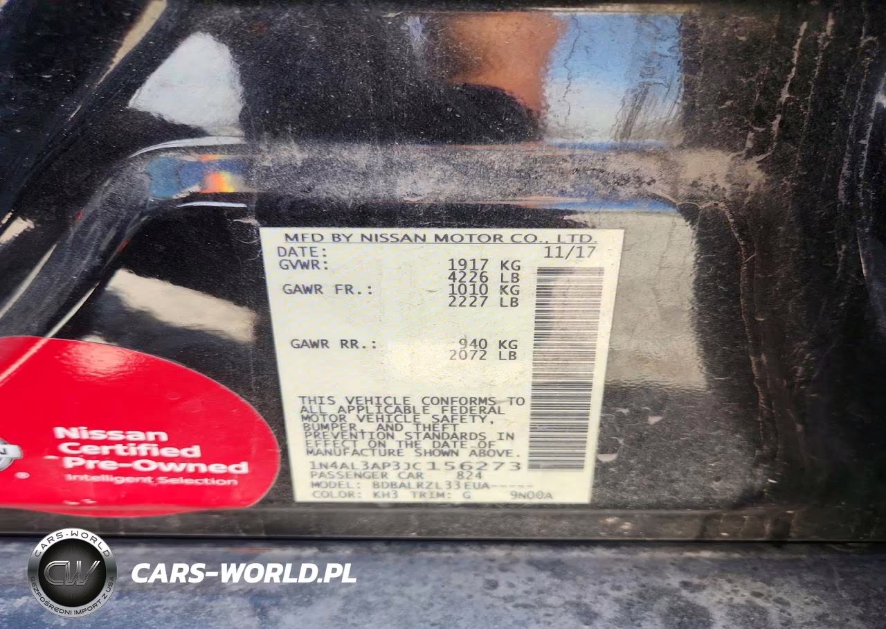 2018 Nissan Altima 2.5 Sl VIN:1N4AL3AP3JC156273 - 12