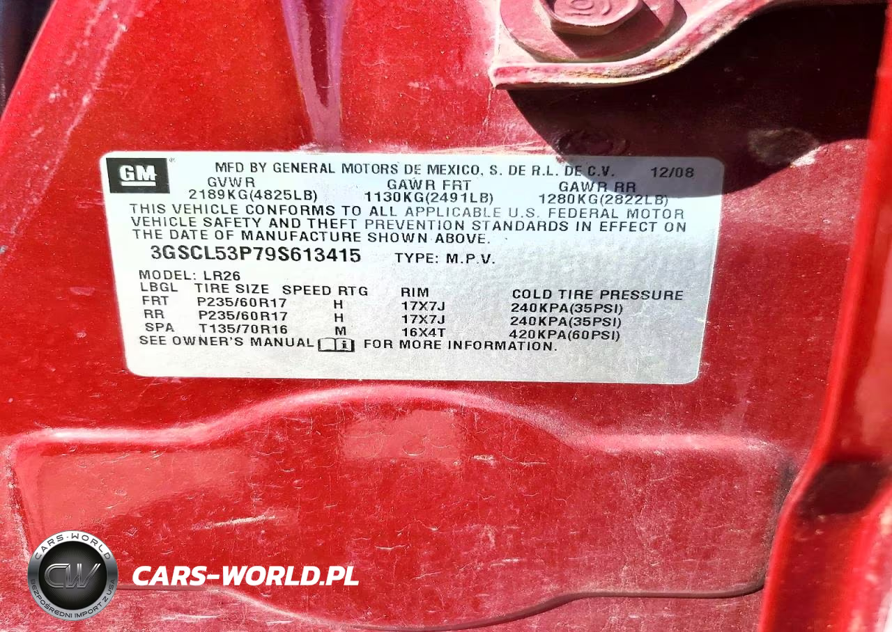 2009 Saturn Vue Xr VIN:3GSCL53P79S613415 - 12