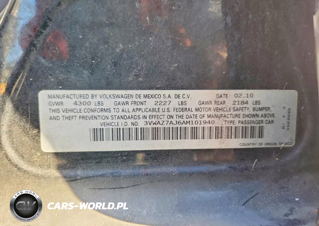 2010 Volkswagen Jetta Limited VIN:3VWAZ7AJ6AM101940 - 13