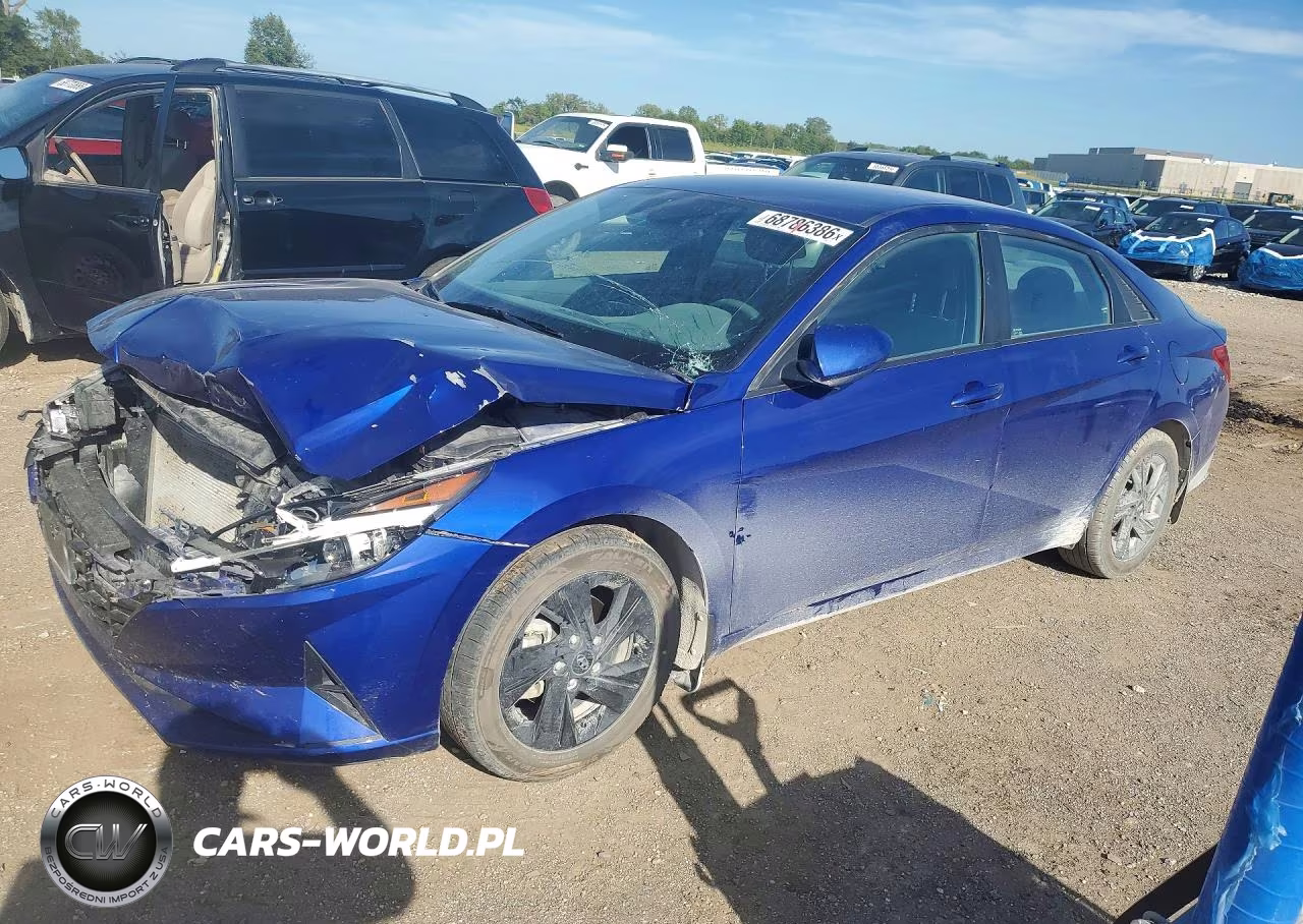 2022 Hyundai Elantra Sel VIN:KMHLM4AG9NU321261 - 1